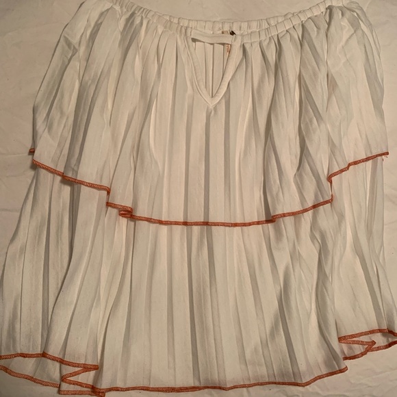 Free People White Tiered Strapless Top - size S - Picture 1 of 3